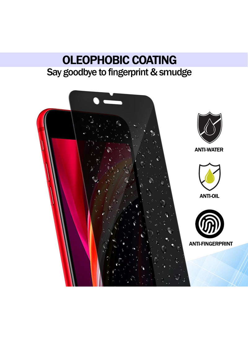 RKINC Screen Protector [2-Pack] for iPhone SE 3, 2, iPhone 7, 8, Privacy Tempered Glass Film Screen Protector, [Anti Spy][Anti-Scratch][Bubble-Free] - Image 4